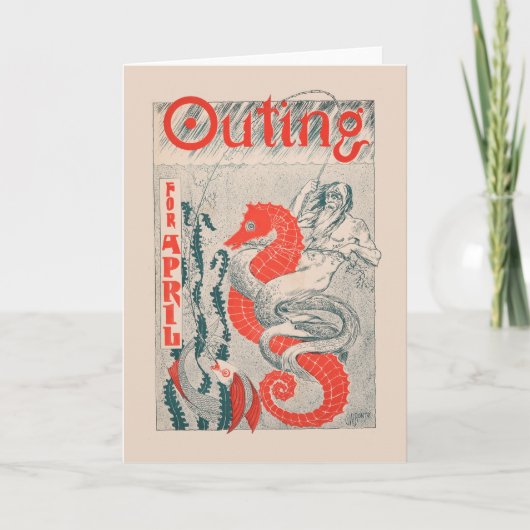 Ende April 1896 | Vintages Magazin Karte (Vorderseite)