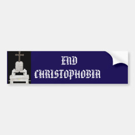 ENDE CHRISTOPHOBIE AUTOAUFKLEBER