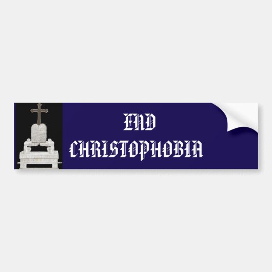 ENDE CHRISTOPHOBIE AUTOAUFKLEBER (Vorne)