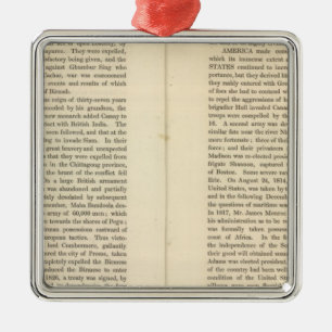 Ende der allgemeinen Friedensanzeige 1828 2 Ornament Aus Metall
