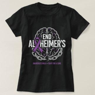 Ende der Alzheimer-Wanderung Alzheimer-Bewusstsein T-Shirt