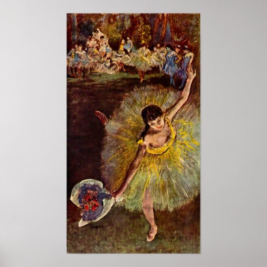Ende der Arabeske von Edgar Degas Poster (Vorne)
