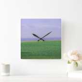 Ende der Erdklemme Quadratische Wanduhr (Zuhause)