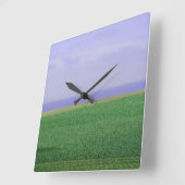 Ende der Erdklemme Quadratische Wanduhr (Winkel)