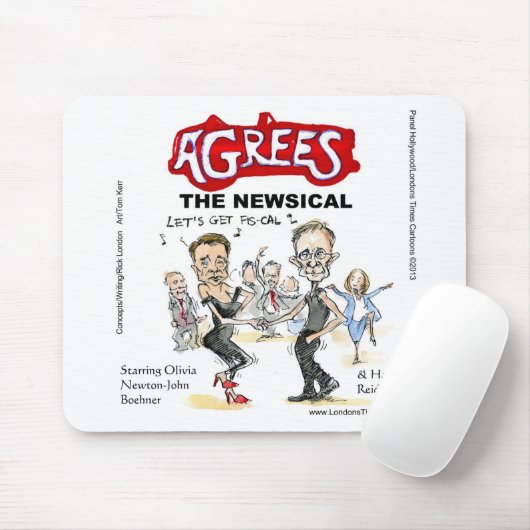 Ende der Fiskalklippe Funny Gifts Karten und T-Shi Mousepad (Mit Mouse)