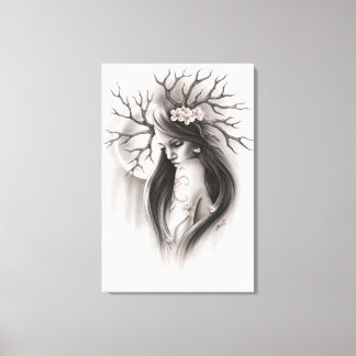 Ende der Frühjahrs-Kirschblossom-Leinwand Leinwanddruck