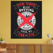 Ende der Gefüttert Wall-Kunst Leinwanddruck (Insitu (Wohnzimmer))