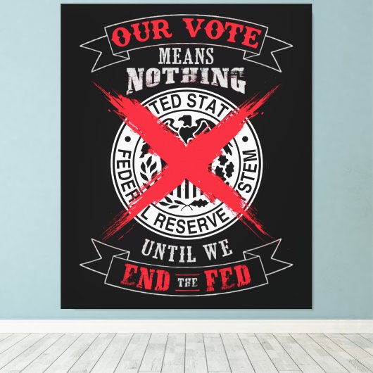 Ende der Gefüttert Wall-Kunst Leinwanddruck (Insitu (Holzboden))