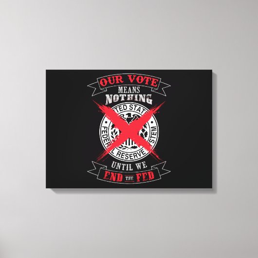 Ende der Gefüttert Wall-Kunst Leinwanddruck (Vorderseite)