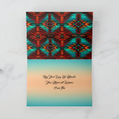 Ende der geklappten Grußkarte Karte (Innenseite)