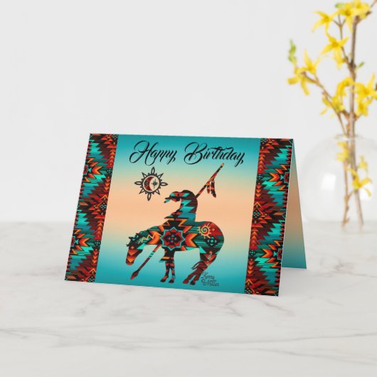 Ende der geklappten Grußkarte Karte (Gelbe Blume)