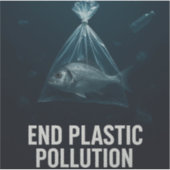 Ende der Kunststoffabfälle - Aufkleber für das Bew (Vorderseite)