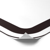 Ende der öffentlichen Straßensignatur Poster (Ecke)