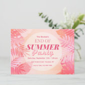 Ende der Party Einladung (Stehend Vorderseite)