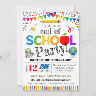 Ende der Party Einladung