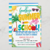 Ende der Party Einladung (Vorne/Hinten)