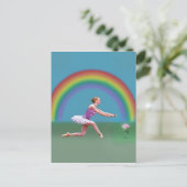 Ende der Rainbow Ballerina Postkarte (Stehend Vorderseite)