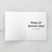 Ende der Rainbow St. Patrick's Day Card Karte (Innenseite)