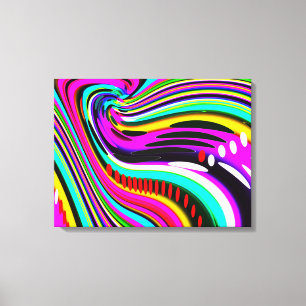 Ende der Regenbogen-Kunst Leinwanddruck
