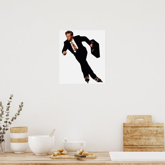 Ende der Rollerblade-Skater-Meme Poster (Küche)