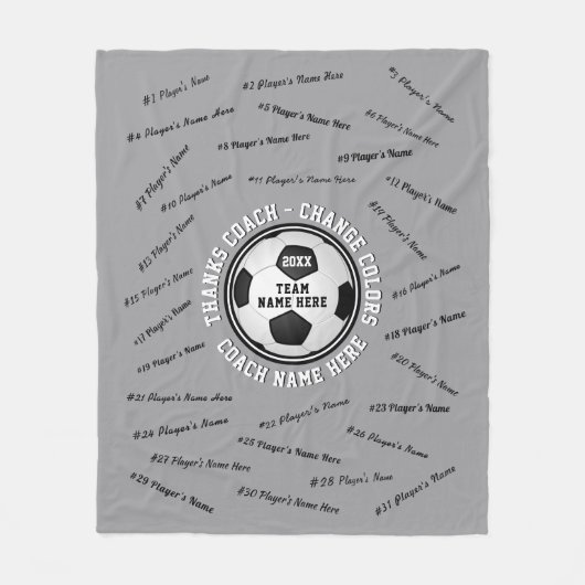 Ende der Saison Geschenk Ideen für Fußball-Coach Fleecedecke (Vorderseite)
