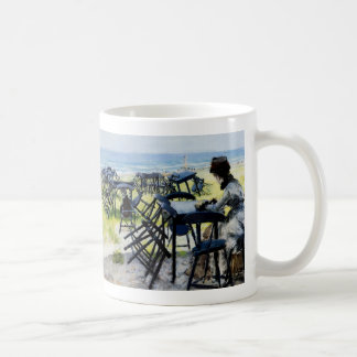 Ende der Saison Kaffeepause Tasse