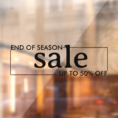 Ende der Saison Shop schwarze Fenster decal Fensteraufkleber (Blatt 2)