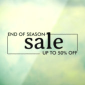 Ende der Saison Shop schwarze Fenster decal Fensteraufkleber (Blatt 3)