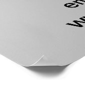 Ende der Saison Verkauf Business Gray Poster (Ecke)