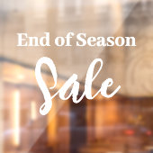 Ende der Saison Verkauf Zeichen, Boutique Verkauf  Fensteraufkleber (Blatt 2)