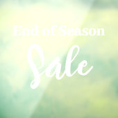 Ende der Saison Verkauf Zeichen, Boutique Verkauf  Fensteraufkleber (Blatt 3)