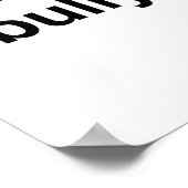 Ende der Schikanen Poster (Ecke)