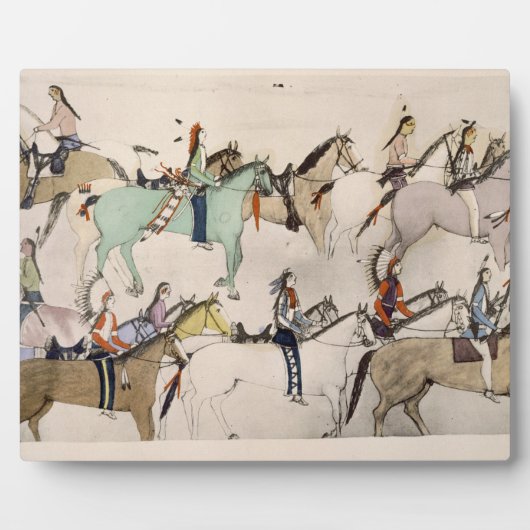 Ende der Schlacht (Tinte auf Papier) Fotoplatte (Vorderseite)