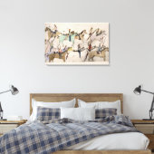 Ende der Schlacht (Tinte auf Papier) Leinwanddruck (Insitu (Schlafzimmer))