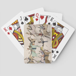 Ende der Schlacht (Tinte auf Papier) Spielkarten