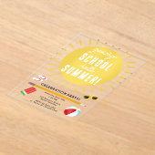 Ende der Schule Goodbye Hello Summer Kids Party Acryleinladungen (Ablage )