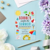 Ende der Schule Spaß Kinder Sommer Pool Party Acryleinladungen (In Situ (Hochzeit))