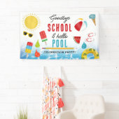 Ende der Schule Spaß Kinder Sommer Pool Party Banner (Insitu)