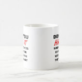 Ende der Sentances Funny Mug Kaffeetasse (Mittel)