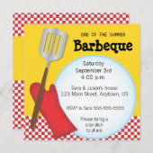 Ende der Sommerbarbeque-Einladung Einladung (Vorne/Hinten)