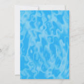 Ende der Sommerpool-Party Einladung (Rückseite)