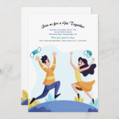 Ende der sozialen Distanz zusammenbrechen Einladung (Vorne/Hinten)