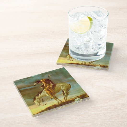 ENDE DER SPUR GLASUNTERSETZER (Schrägansicht)