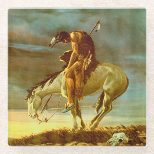 ENDE DER SPUR GLASUNTERSETZER