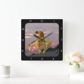 ENDE DER SPUR QUADRATISCHE WANDUHR (Zuhause)