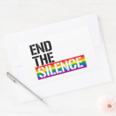 Ende der Stille Rechteckiger Aufkleber (Umschlag)