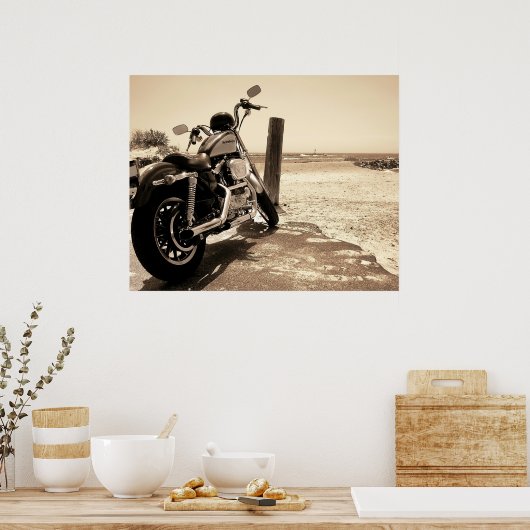 Ende der Straße Poster (Küche)