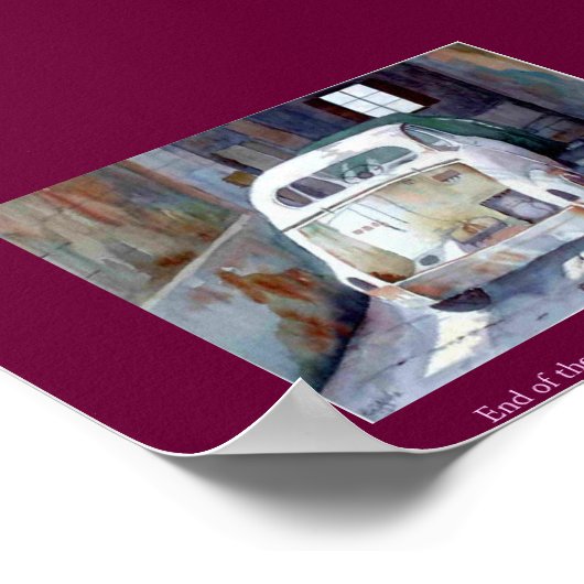 Ende der Straße Poster (Ecke)