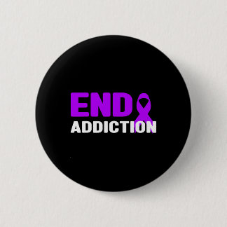 Ende der Sucht - Bewusstsein für Sucht Button
