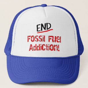 Ende der T - Shirt für fossile Brennstoffe Truckerkappe